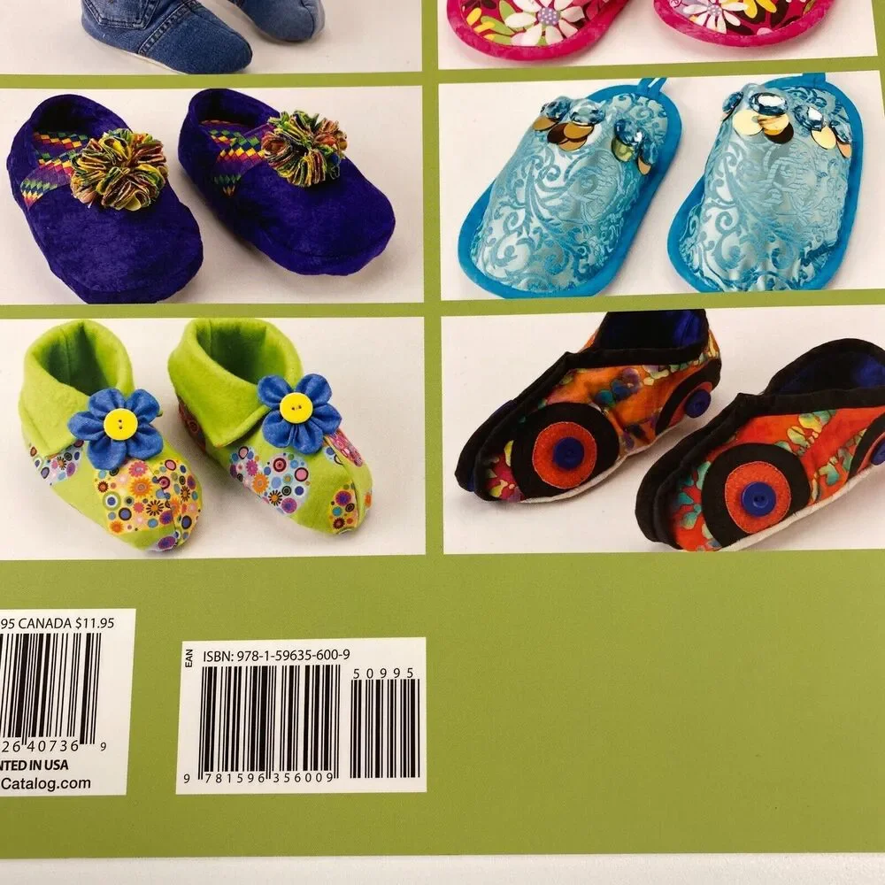 Sew Slippers for Kids Annie's Sewing Paperback By Julie Johnson 8 Patterns DIY